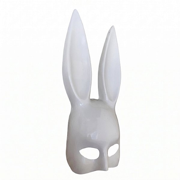 Máscara Grande Coelho Playboy Branca