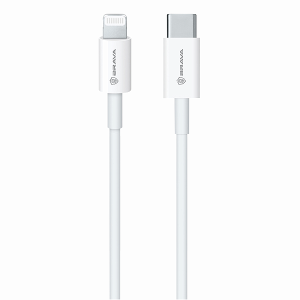 Cabo Default BRAVA® 65W USB-C para Lightning – Carregamento Rápido e Seguro