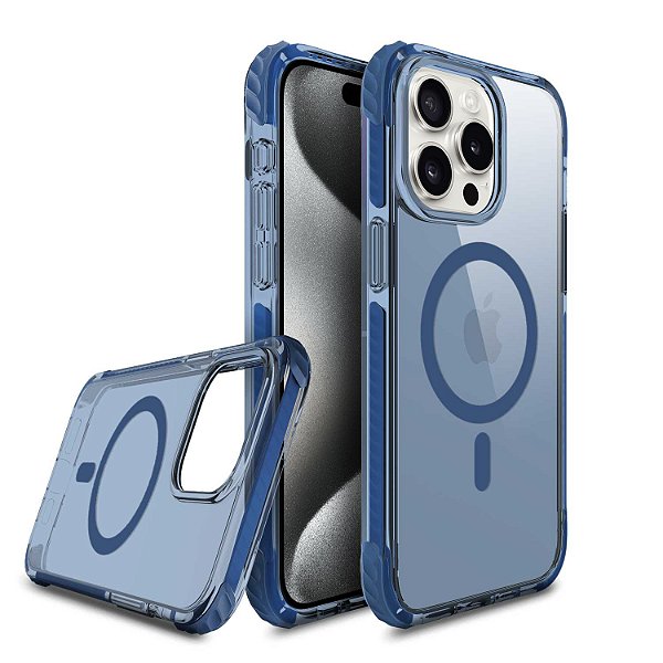Capa EcoTech BRAVA® – iPhone 15 Pro Max (Azul)