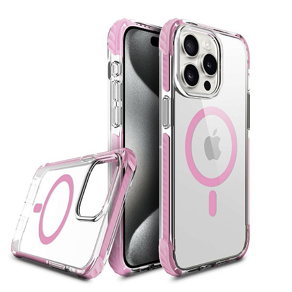 Capa EcoTech BRAVA® – iPhone 15 Pro Max (Pink)