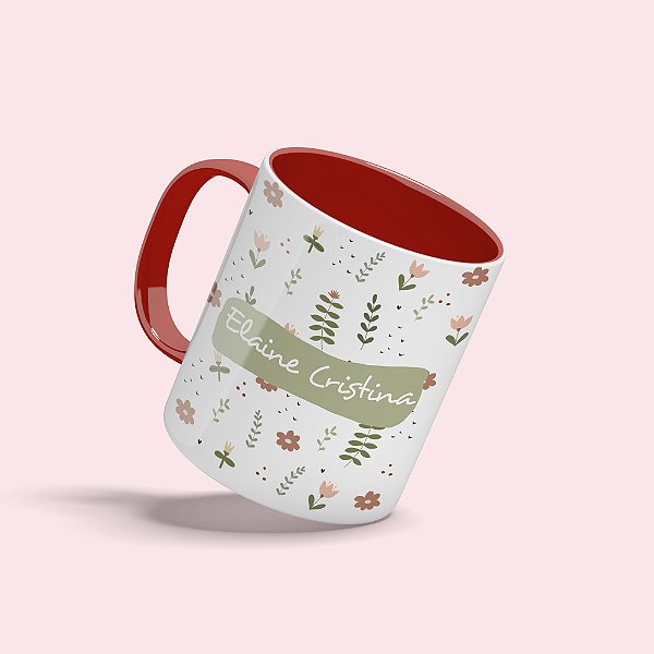 Caneca Personalizada com Nome, Seja Amor, Seja Flor!
