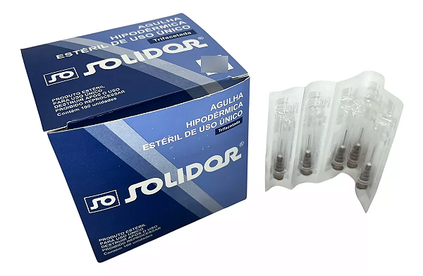 Agulha Hipodérmica (cx com 100 un) - Solidor