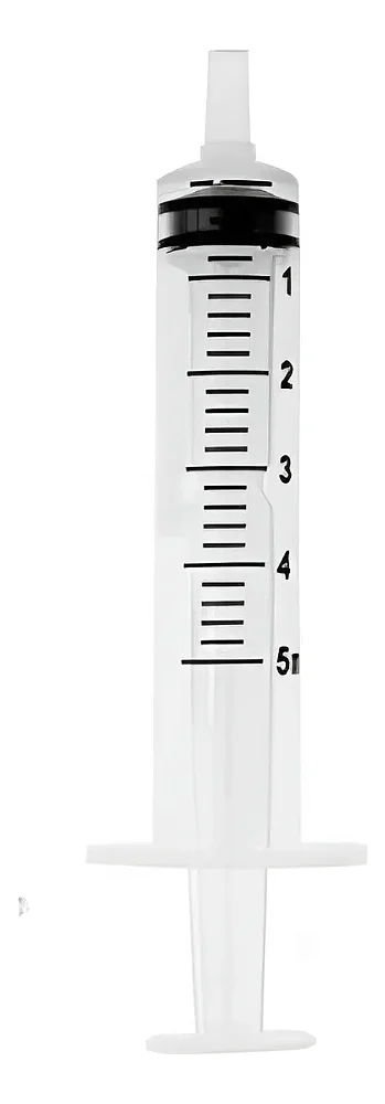 Seringa Hipodérmica SR Luer Slip sem agulha 1 unidade com capacidade de 5mL