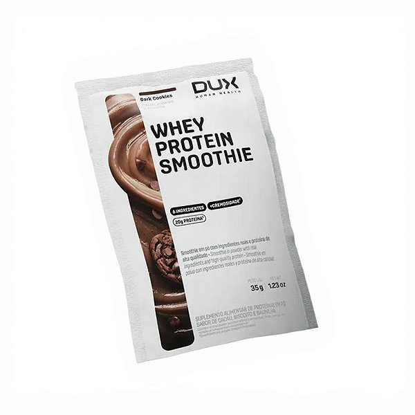 Whey Protein Smoothie Sachê 35g Dark Cookies DUX (caixa 10 sachês)