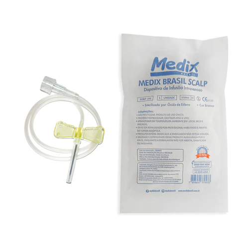 Scalp Descartável para Infusão Venosa - 23G - Labor Import - UNIDADE