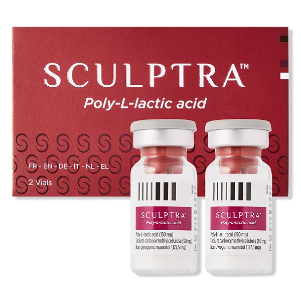 Bioestimuladores Sculptra® – 2 Frascos (PLLA) – Estímulo de Colágeno e Rejuvenescimento Progressivo
