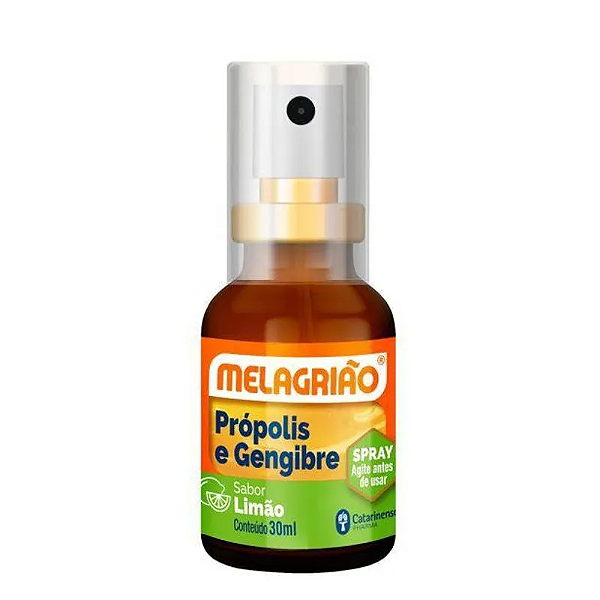Melagriao Spray 30ml - Propolis e Gengibre - Sabor: Limao - Catarinense