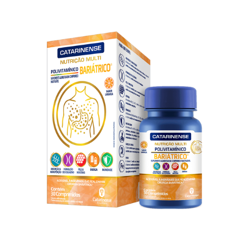 Polivitaminico Bariatrico - 30 comp mastigaveis - Catarinense