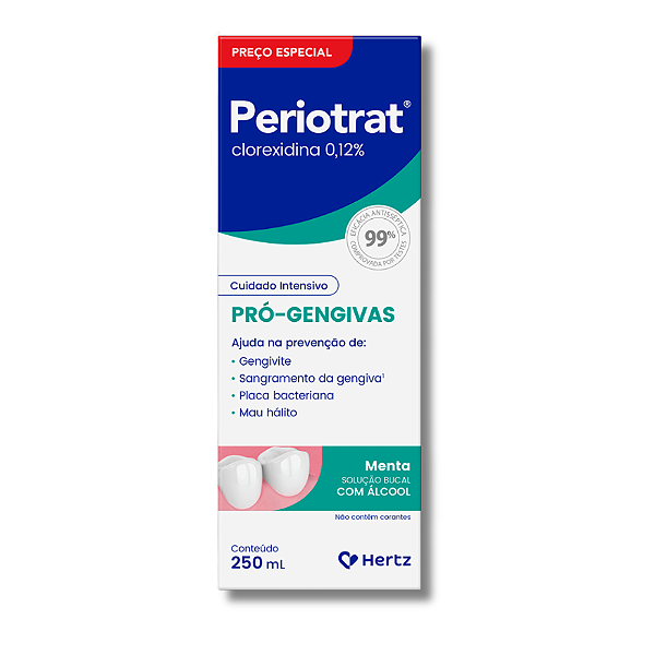 Solução Bucal Periotrat Dental Fresh Sabor Menta 250ml