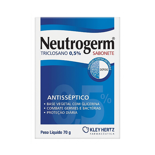 Neutrogerm Sabonete Barra 1% Triclosano 70g Antisseptico