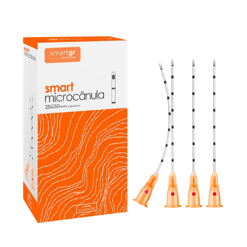 Cânula Smart GR 25G 50mm - Kit 10 Unidades