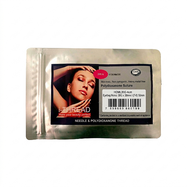 Fio de PDO Eyebag Mono 30G 38x50mm - 2 Blisters c/10 fios