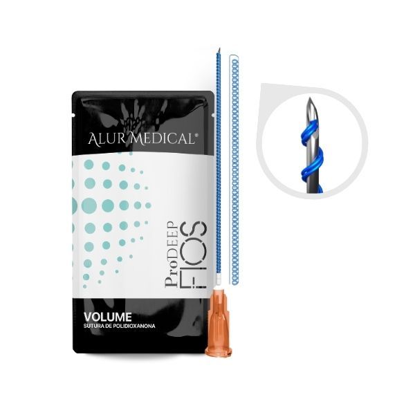 Fio de PDO Parafuso Duplo Agulhado 25G 90x280mm - Kit 10 Unidades