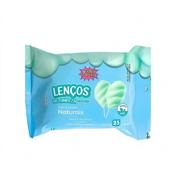 Super Poderes - Lenço Limpeza Profunda Algodão Doce LDSP07