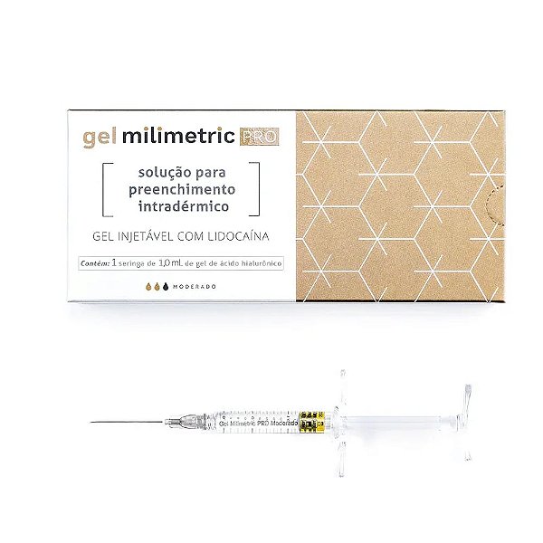 Preenchedor Facial Millimetric Pro com Lidocaína e Cânula - Moderado/Intenso 1ml