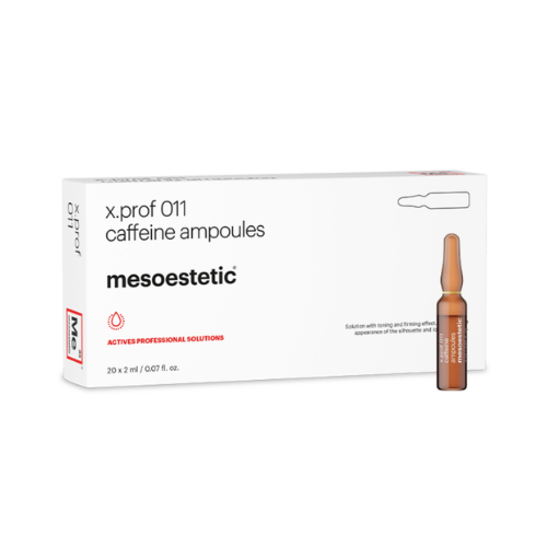 Cafeína X.prof 011 Mesoestetic - Ativo Lipolítico 20 Ampolas de 2ml - Ampolas Redutoras