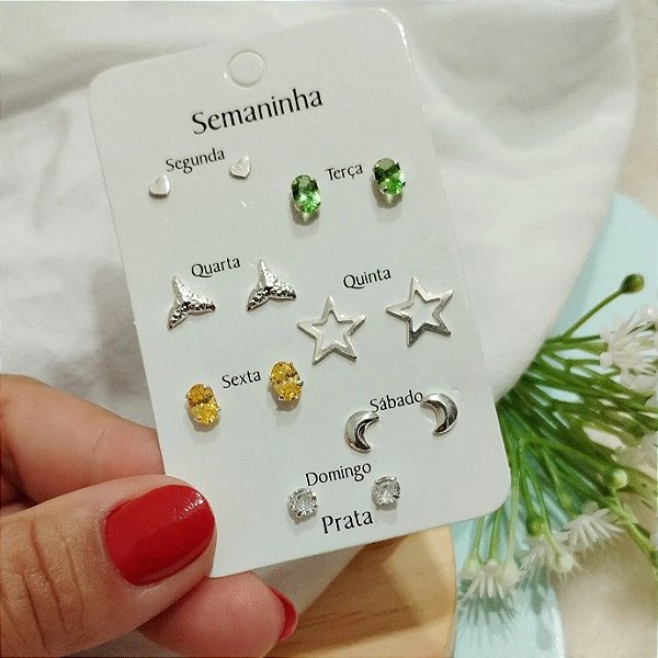 Brincos Semaninha - Prata 925