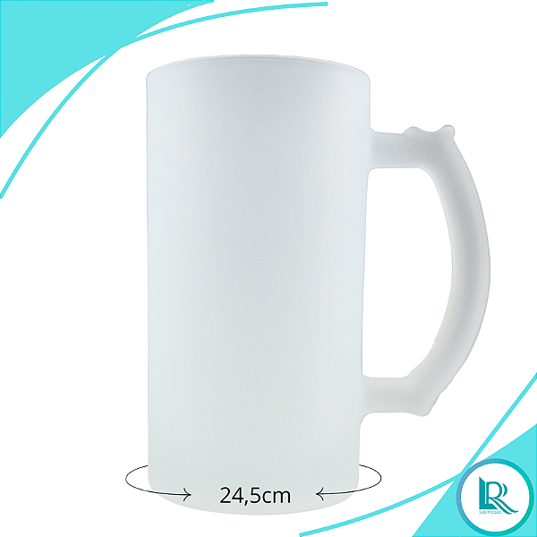 Kit 24 Canecas Vidro Chopp - Jateada P/Sublimação 475ml