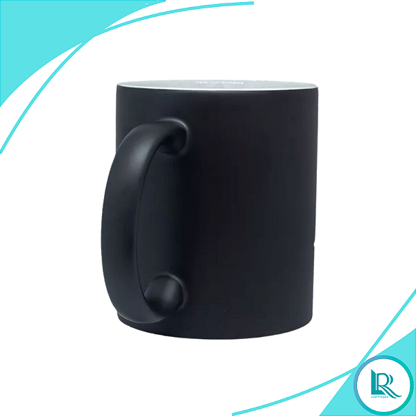 KIT 12 Canecas Magica Preta 325ml P/Sublimação