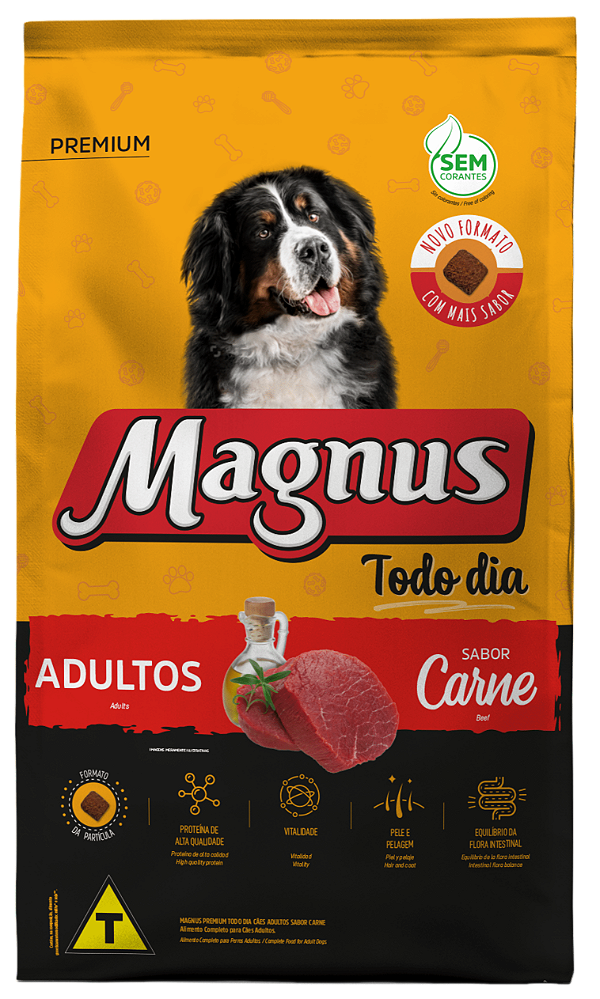 Ração Magnus Adulto Todo Dia Carne 10KG - 15KG - 20KG