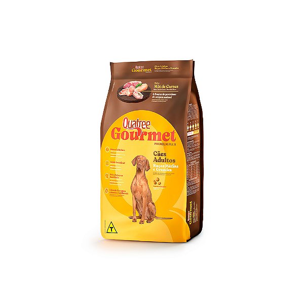 Ração Quatree Gourmet Adulto 10KG - 15KG - 20KG