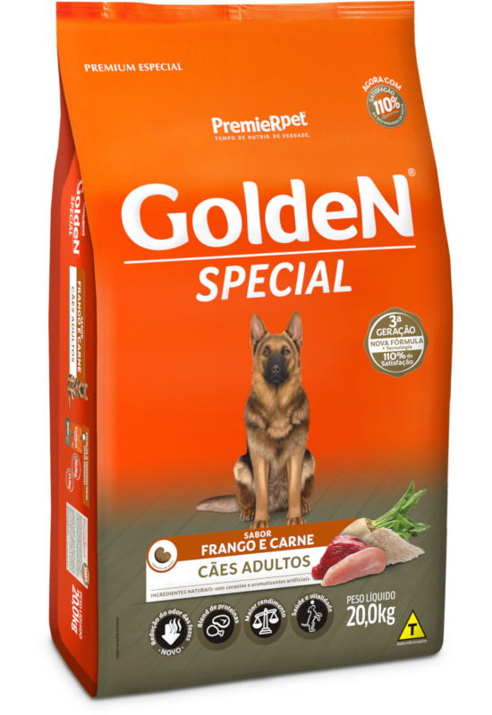 Ração Golden Special Adulto Frango e Carne 15KG - 20KG