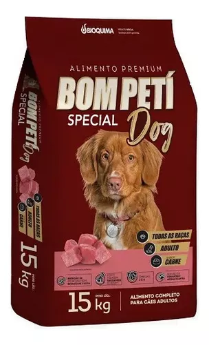 Ração Bom PetÍ Adulto Carne 15KG - 25KG