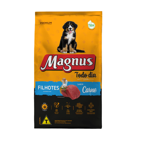 Ração Magnus Todo Dia Filhotes Carne 10KG - 20KG