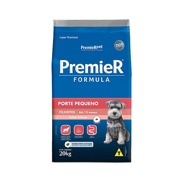 Ração Premier Formula Filhotes Raças Pequenas Frango 20KG