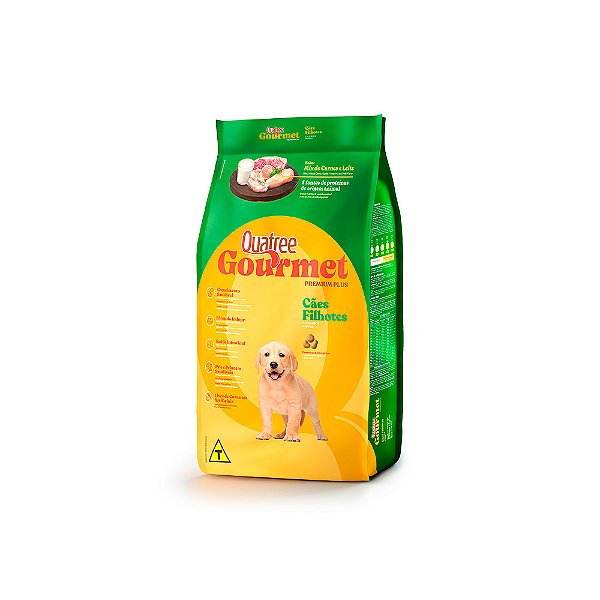 Ração Quatree Gourmet Filhotes Mix de Carnes e Leite 10KG - 20KG