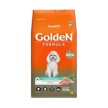 Ração Golden Formula Adulto Raças Pequenas Frango e Arroz Mini Bits 10KG- 15KG