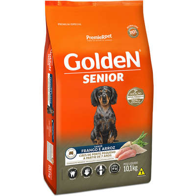 Ração Golden Sênior Raças Pequenas Frango e Arroz Mini Bits 3KG 10,1 KG