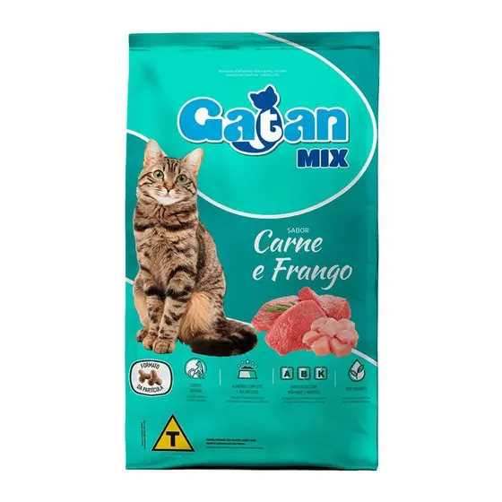Ração Gatan Mix Gato Adulto Carne e Frango 20KG