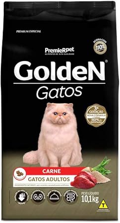 Ração Golden Gatos adulto carne 3KG - 10KG