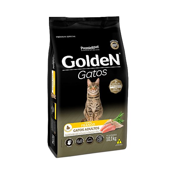 Ração Golden Gatos adulto Frango 3KG - 10KG