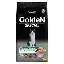 Ração Golden Gato Castrado Special Frango 10KG