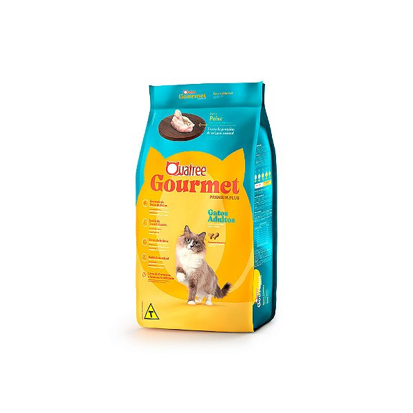Ração Quatree Gato Adulto Peixe 10KG - 20KG