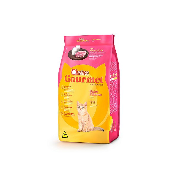 Ração Quatree Gato Filhote Carne e Leite 10KG