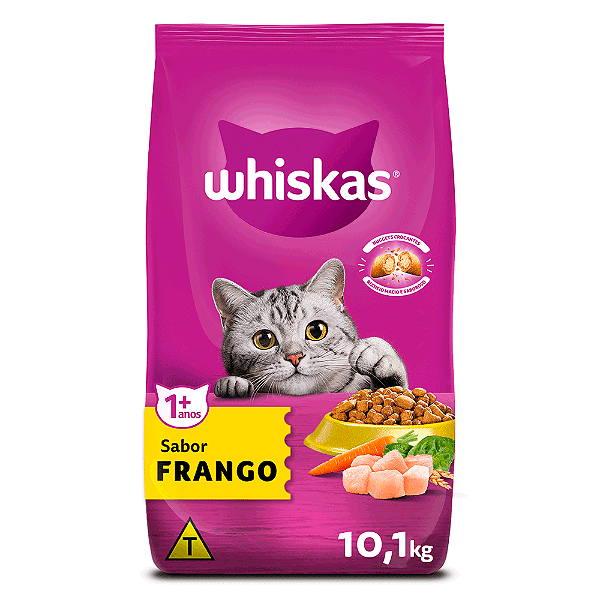 Ração Whiskas Gato Adulto Frango 10KG
