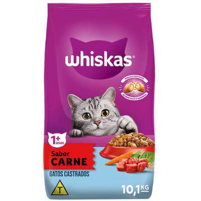 Ração Whiskas Gato Castrado Carne 10KG