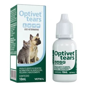 Colírio Optivet Tears Cães e Gatos 10 ml