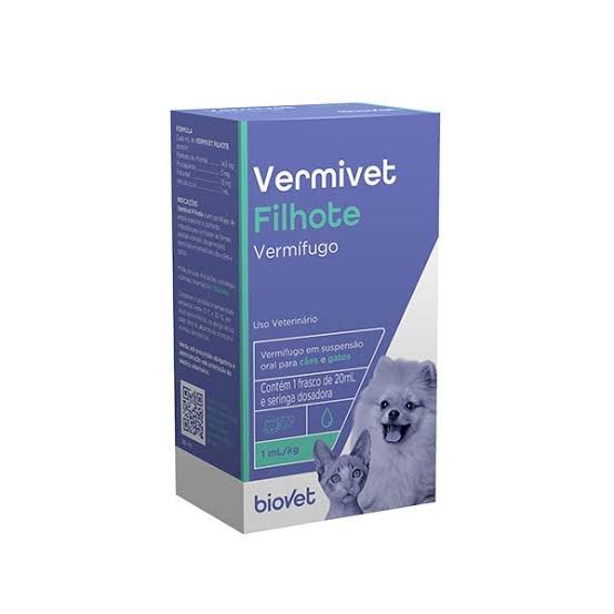 Vermifugo Vermivet Filhote Biovet 20 ml