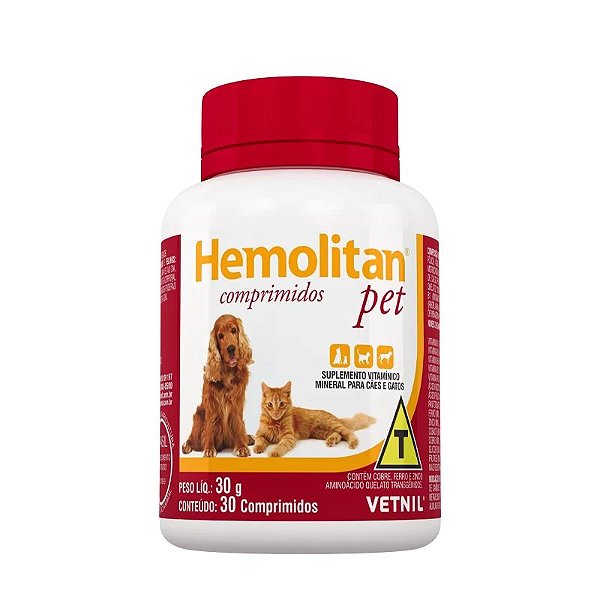 Hemolitan Pet 30 Comprimidos