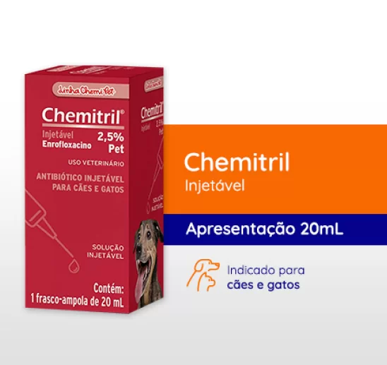 Chemitril Injetável 2,5% 20ML