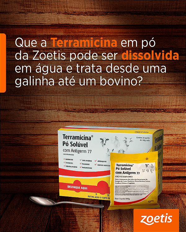 Terramicina Pó Solúvel 100g