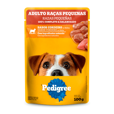 Sachê Pedigree Adulto Raças Pequenas – Cordeiro ao Molho 100 g