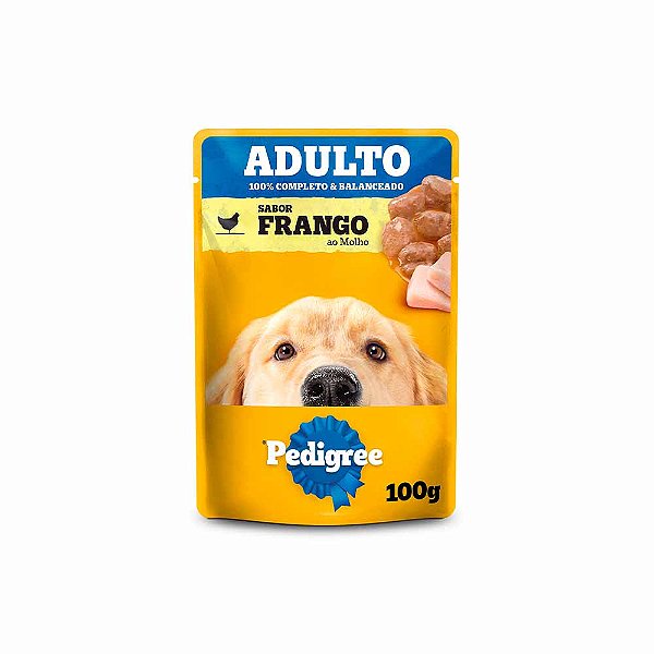 Sachê Pedigree Cães Adultos - Frango ao Molho 100g