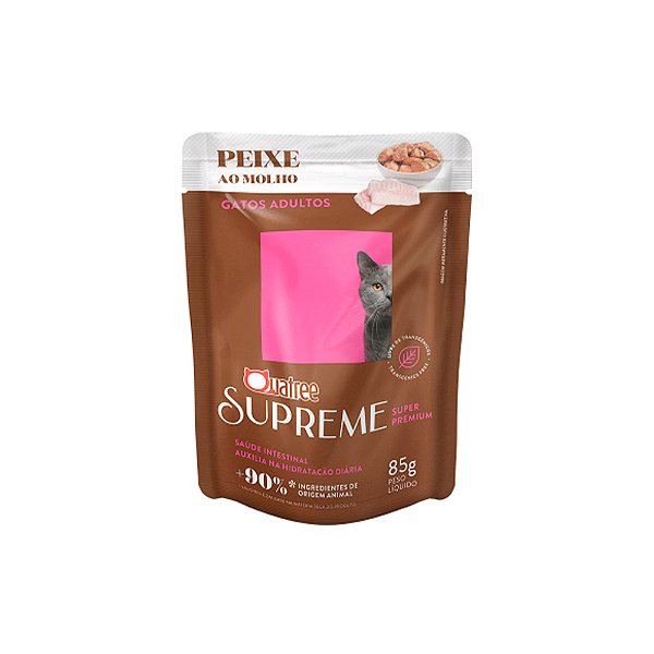 Sachê Quatree Supreme Gatos - Peixe 85 g