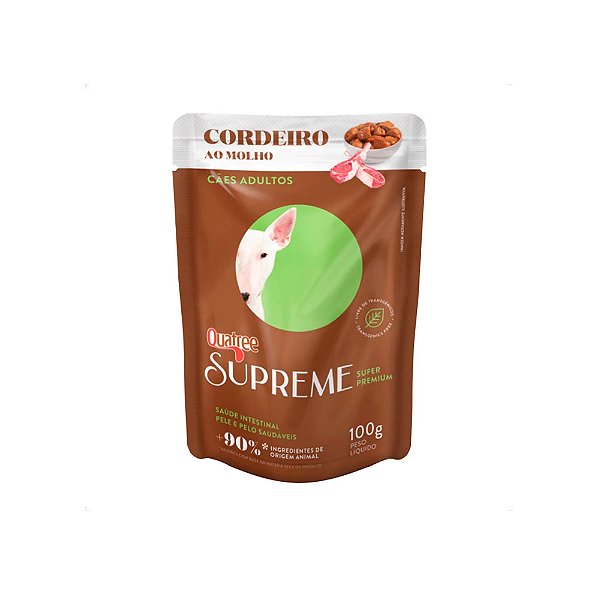 Sachê Quatree Supreme Cães - Sabor Cordeiro 100 g