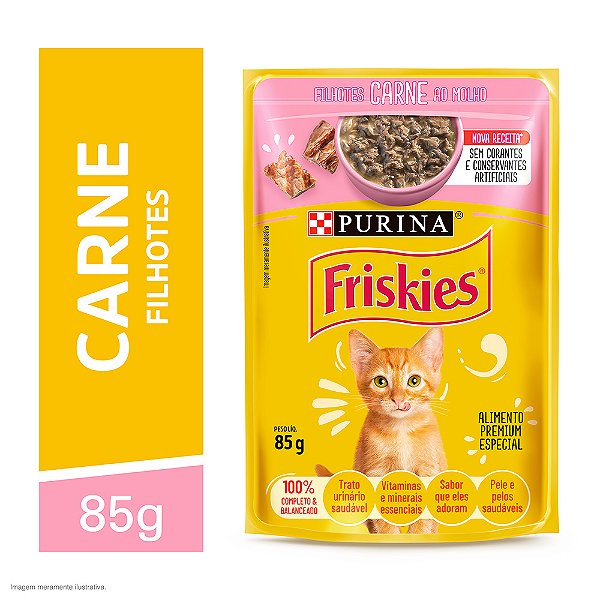Sache Friskies Filhote Carne ao Molho 85g